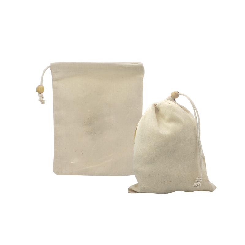 Drawstring Cotton Pouch Bag